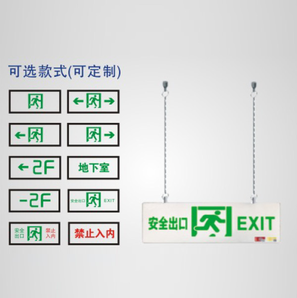 集中電源集中控制型消防應(yīng)急雙面吊裝標志燈具